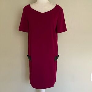 The Kooples Banded Hip Short Sleeve Mini Dress